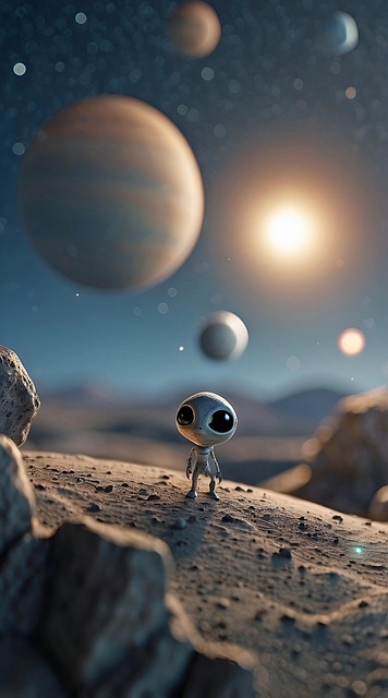 Free ai generated alien space illustration
