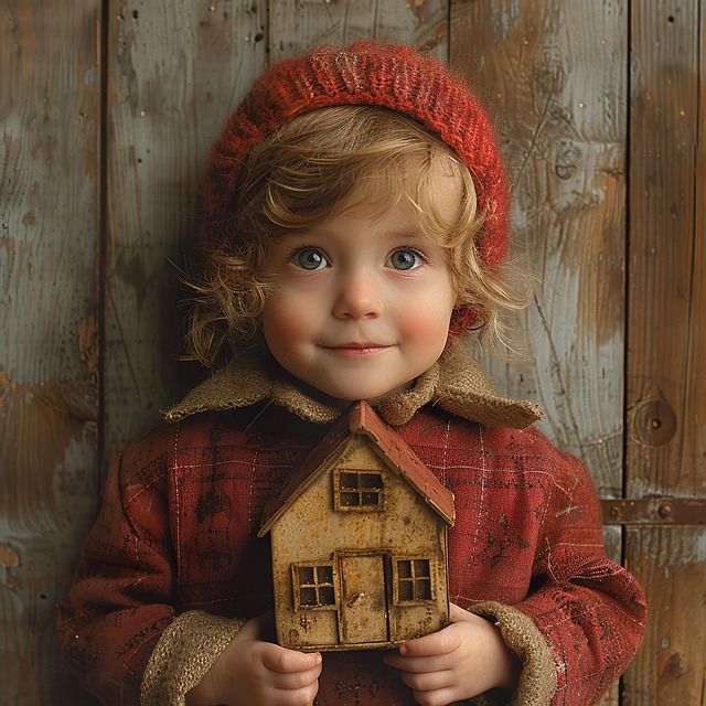 Free ai generated kid house illustration