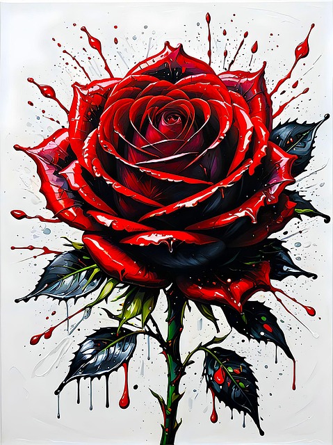Free ai generated rose flower illustration