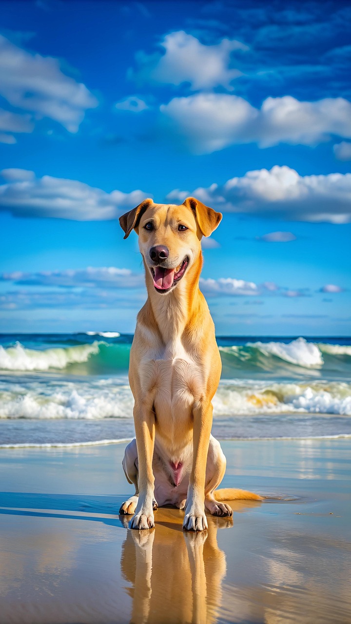 Ai Generert, Hund, Strand, Valp, Dyr