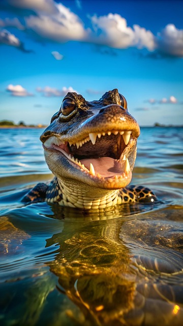 Free Ai Generated Alligator illustration and picture