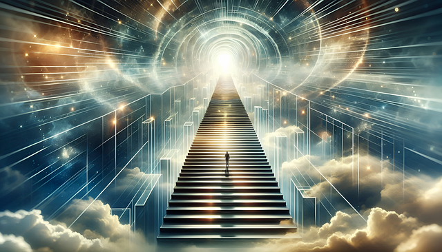 Free ai generated stairs infinity illustration