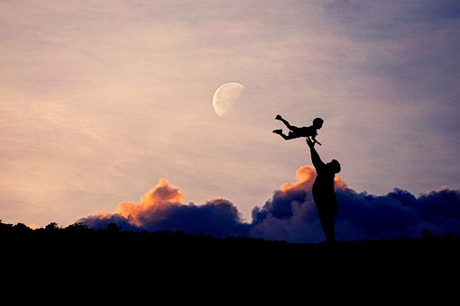 Vati, Vater, Baby, Liebe, Sohn, Kind