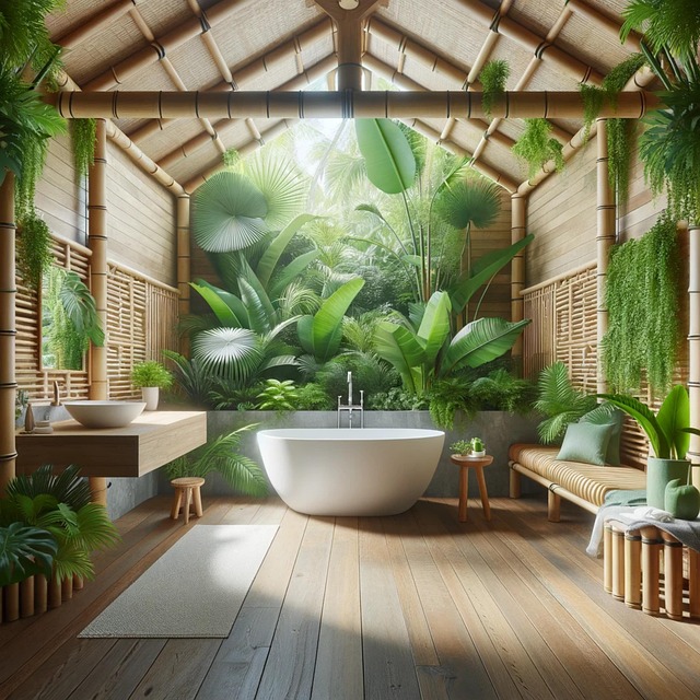 Free ai generated bathroom bathtub illustration