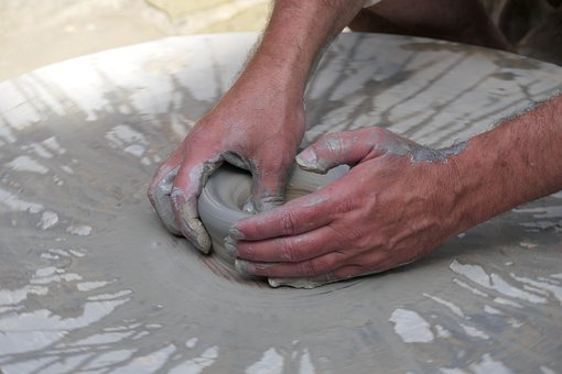 Keramik, Ton, Handwerk, Hände