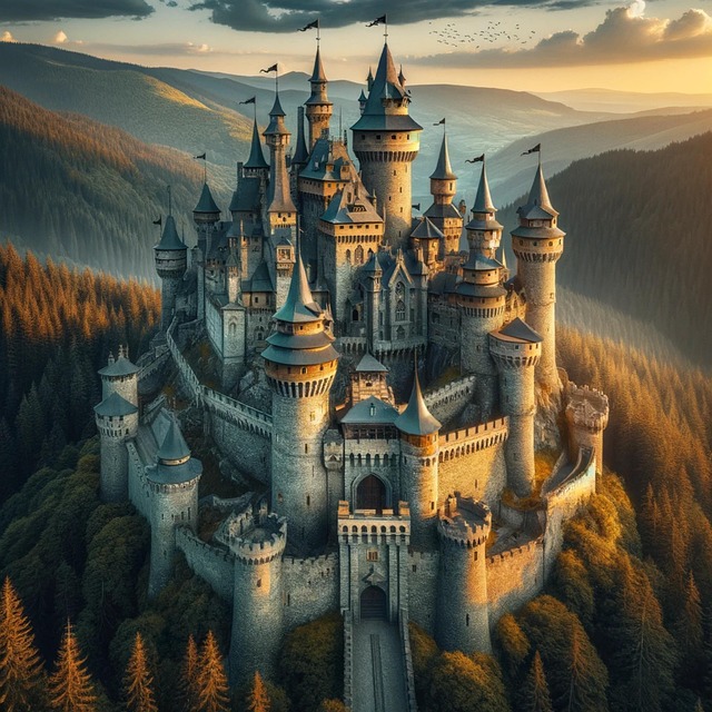 Ai Generado, Castillo, Naturaleza
