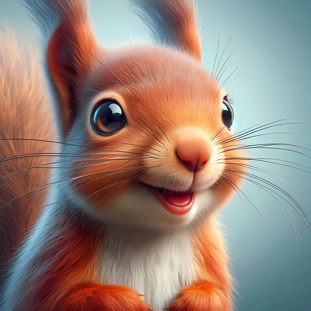 Free squirrel love of animals forest illustration