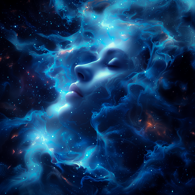 Free ai generated universe consciousness illustration