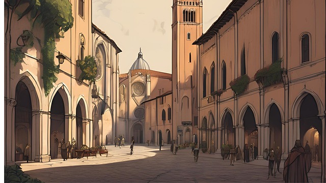 Free ai generated veneto basilica illustration