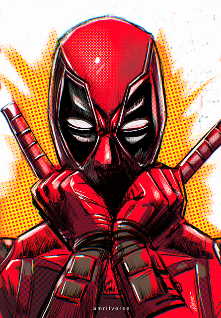 Free Deadpool Marvel illustration and picture