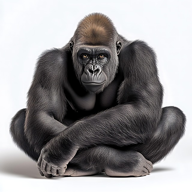 Free ai generated gorilla animal illustration