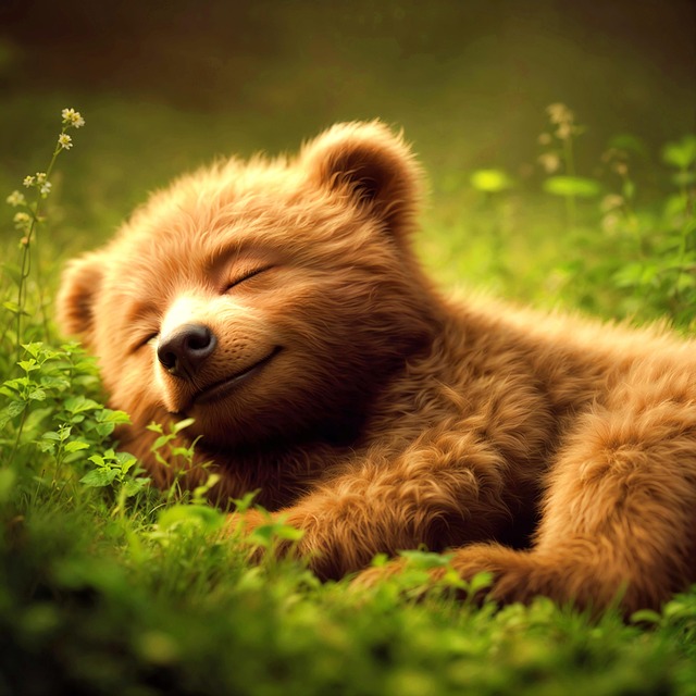 Free bear bear child brown bear illustration