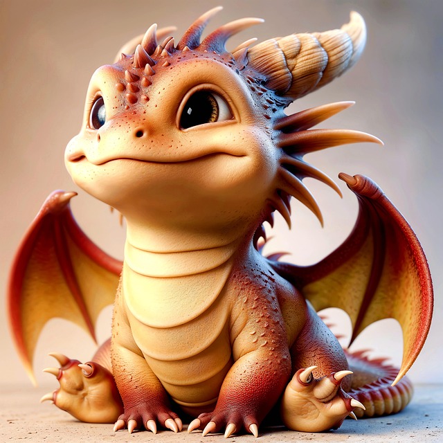 Free dragon fantasy fairy tale illustration