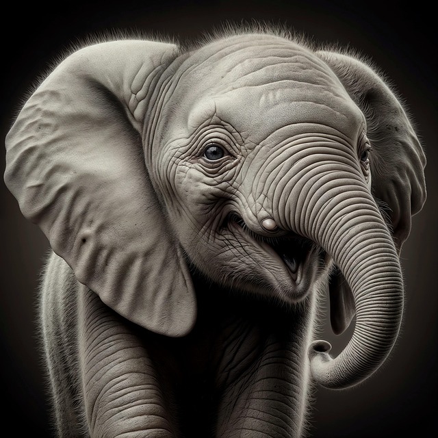 Free elephant baby elephant cute illustration