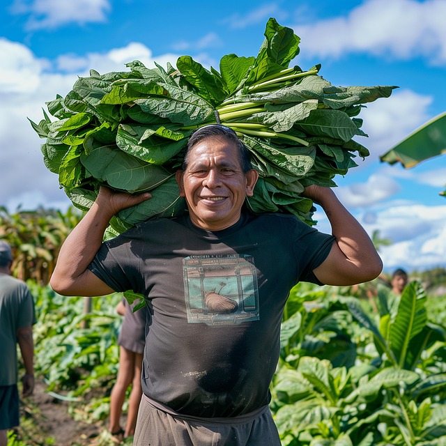 Free ai generated tobacco farmer illustration