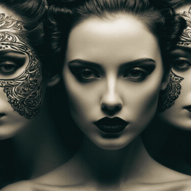 Free ai generated woman mystery illustration