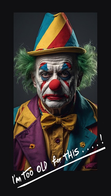 Free ai generated clown mime illustration