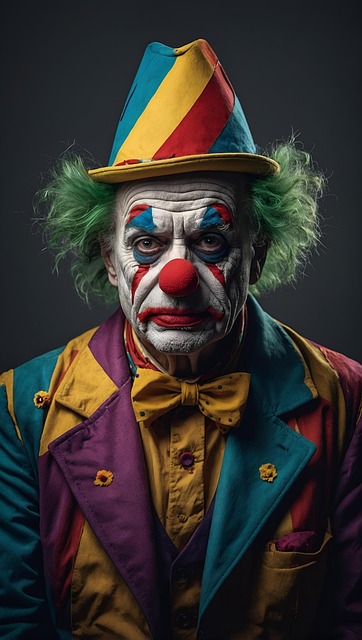 Free man clown mime illustration