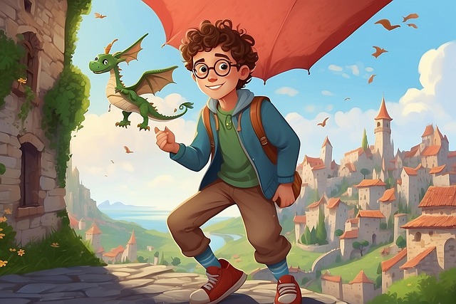 Free ai generated fantasy boy illustration