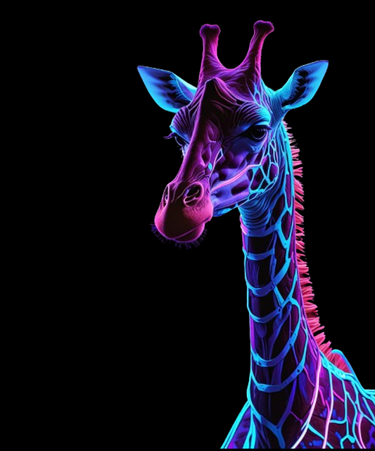 Free ai generated giraffe animal illustration