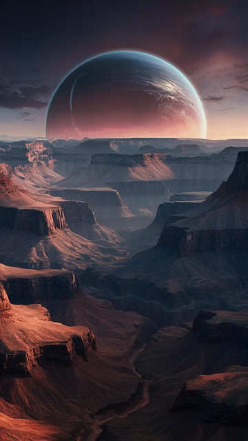 Ai Generiert, Schlucht, Raum, Universum