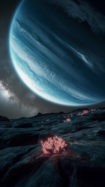 Free ai generated planet universe illustration