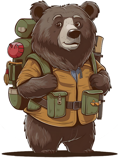 Free Bear Gear illustration and picture