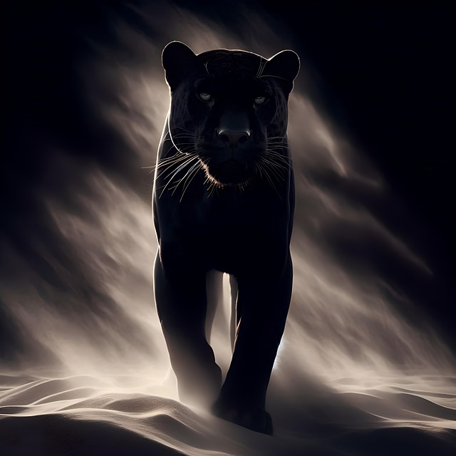 Free ai generated big cat animal illustration