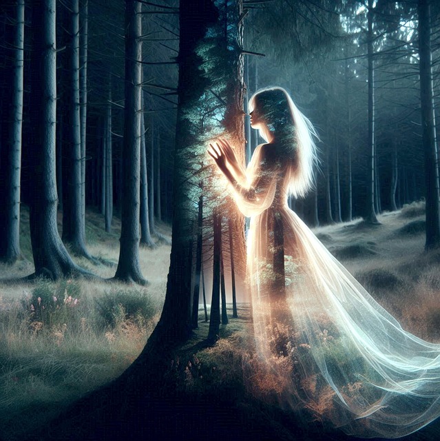 Free ai generated esoteric natural beings illustration