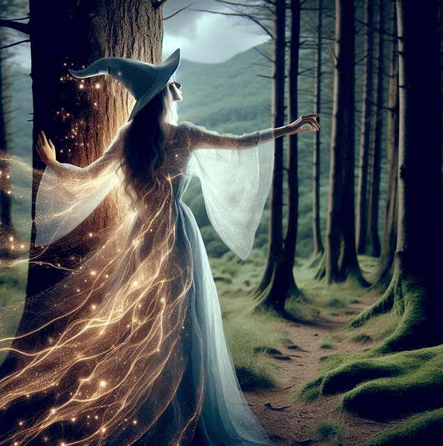 Free witch ai generated wicca illustration