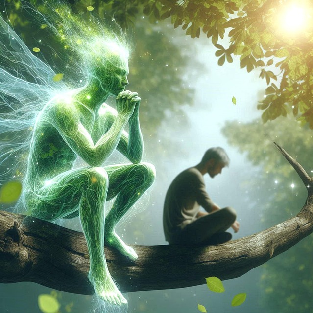 Free ai generated tree spirit natural spirit illustration