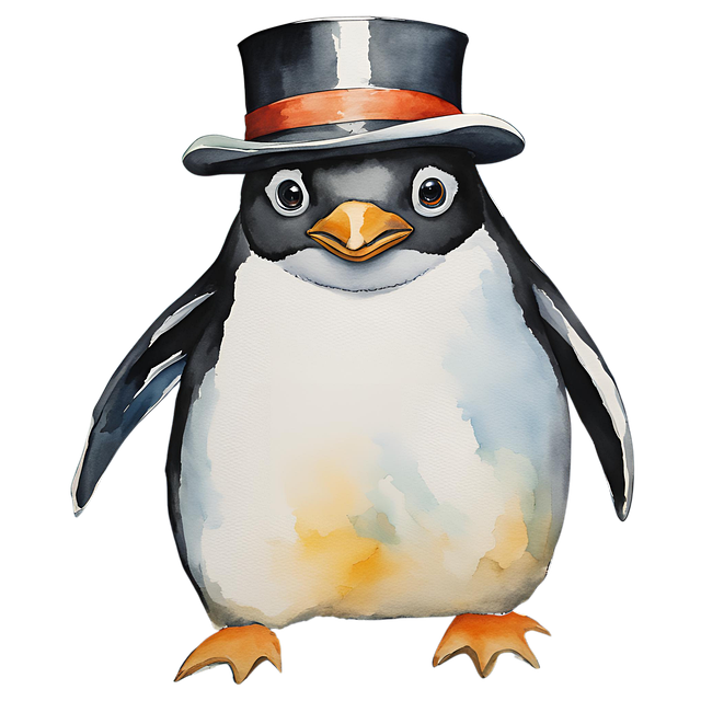 Free penguin bird wildlife illustration