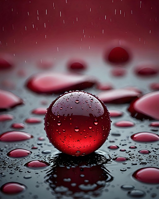 Free ai generated water droplets illustration