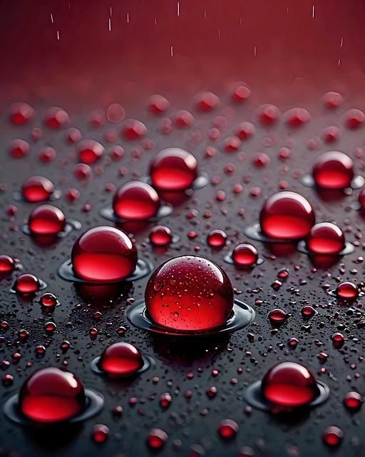 Free ai generated water droplets illustration