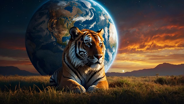 Ai Generiert, Tiger, Große Katze