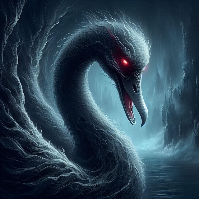 Free Ai Generated Swan illustration and picture