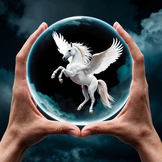 Free ai generated unicorn hands illustration