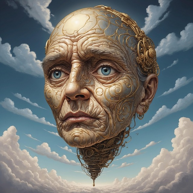 Free ai generated floating head illustration