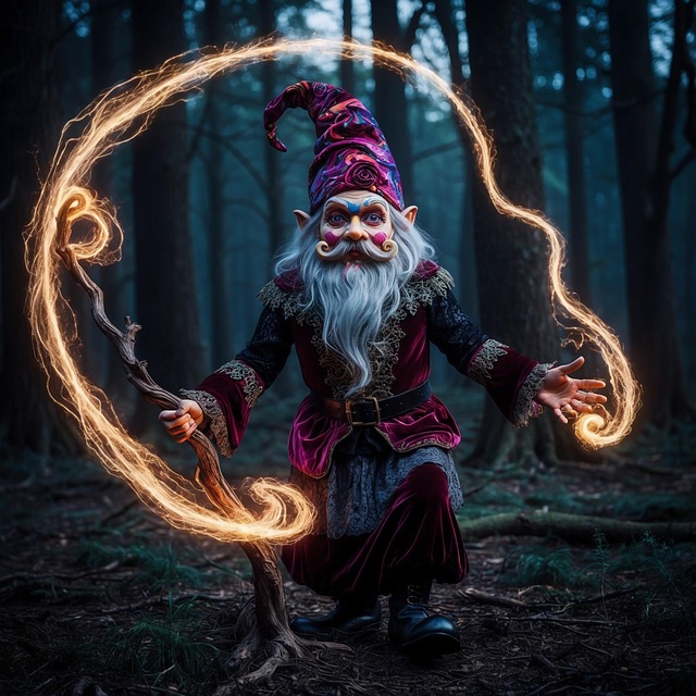 Ai Generiert, Gnom, Magier, Magie