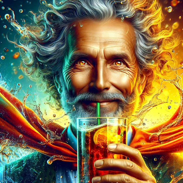Free ai generated beverage man illustration