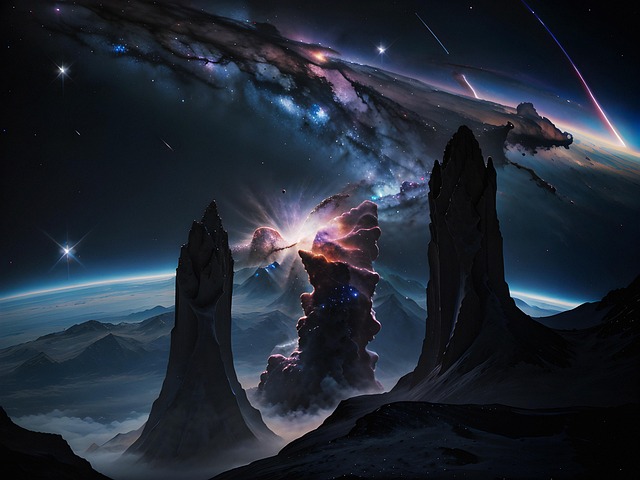Free ai generated space galaxy illustration