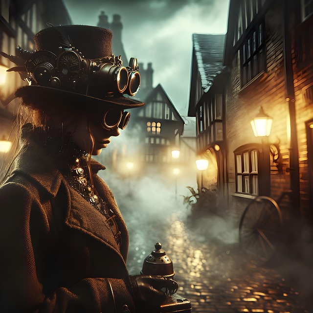 Download free HD stock image of Ai Generated Woman Free ai generated woman steampunk illustration