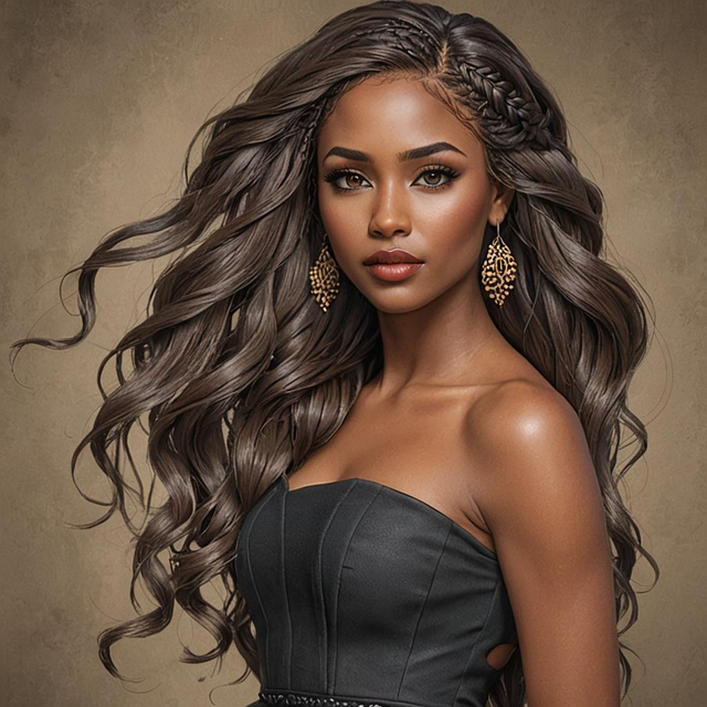 Free ai generated woman fashion illustration