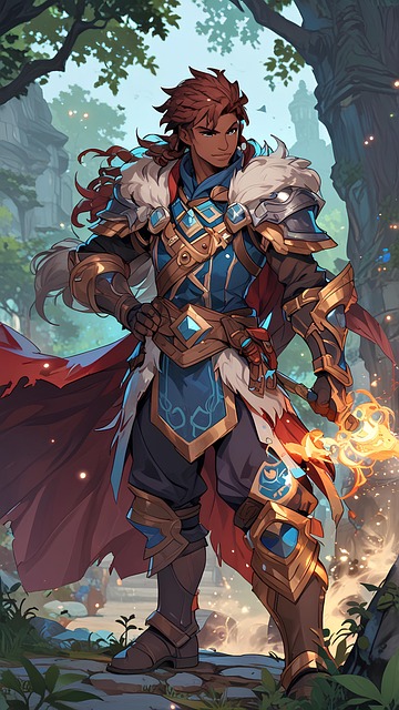 Free ai generated warrior guild master illustration