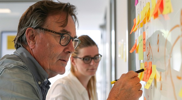 Free ai generated brainstorming collaboration illustration
