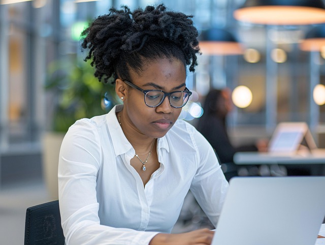 Free ai generated woman office illustration