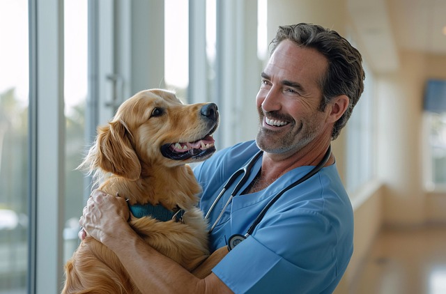 Free ai generated dog veterinarian illustration