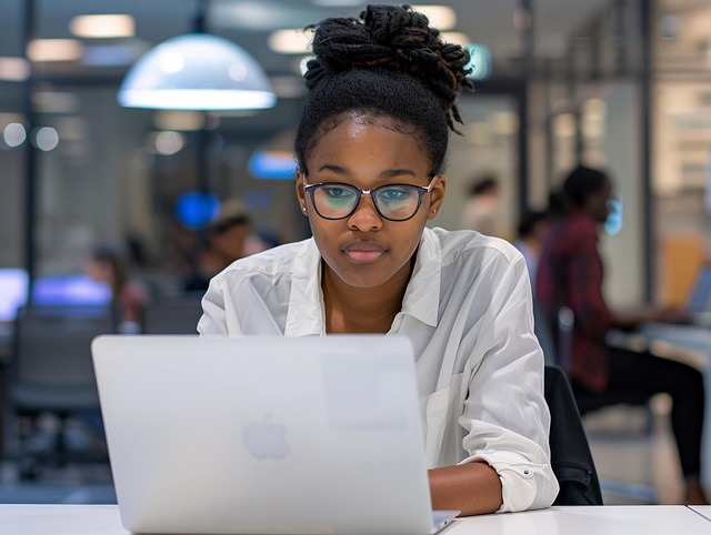 Free ai generated woman office illustration