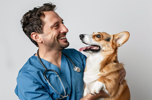 Free ai generated dog veterinarian illustration