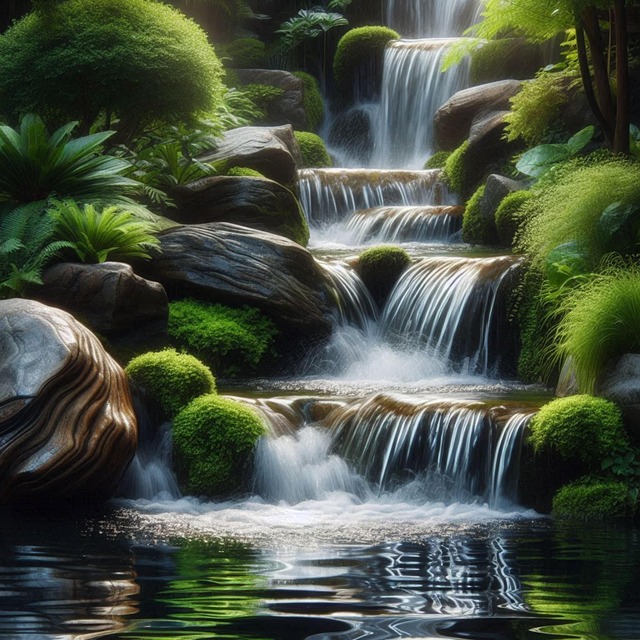 Free ai generated river rapids illustration